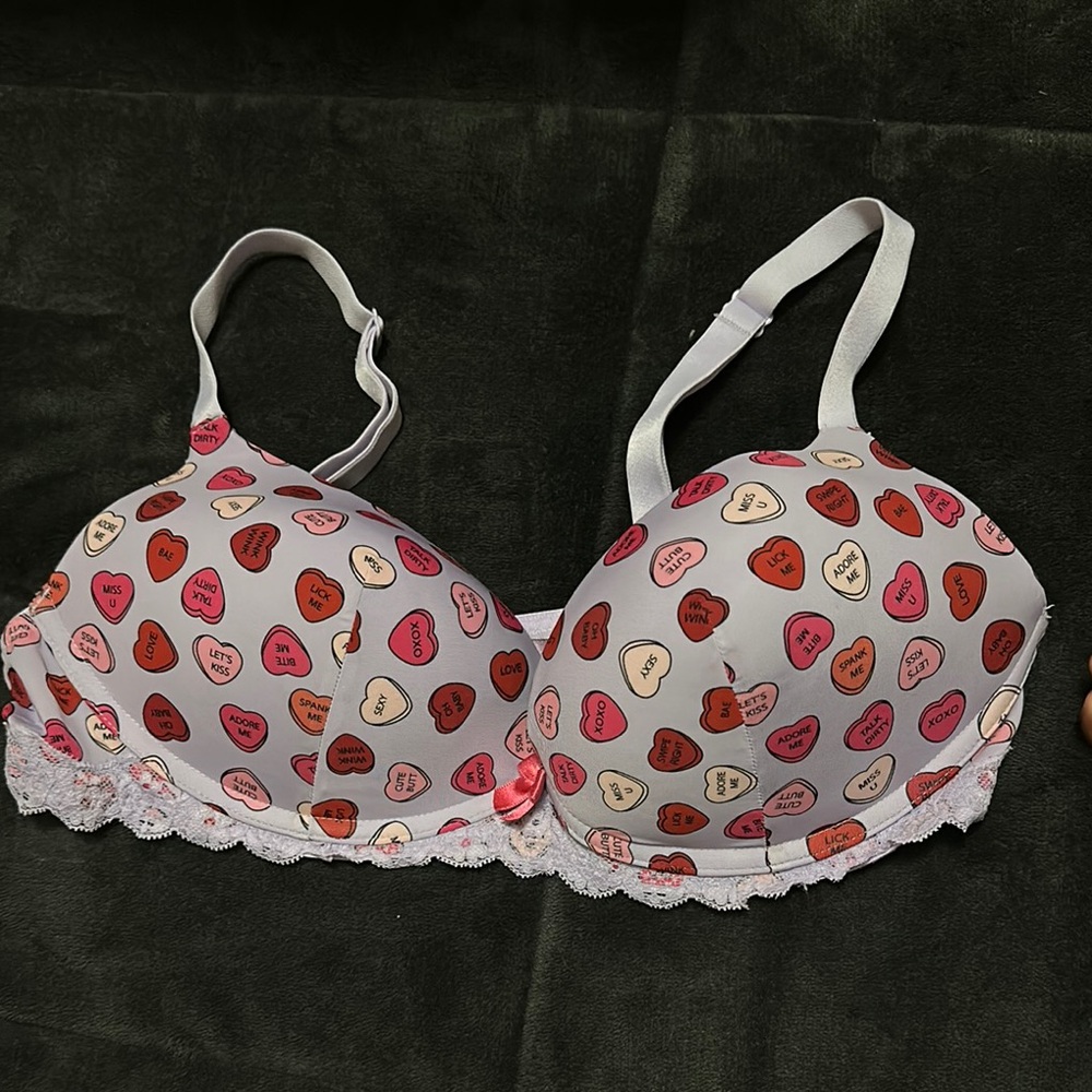 Adore Me Red and Pink Bra Intimates Collection